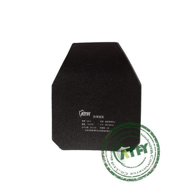 Stand Alone Lightweight Ballistic Plate UHMWPE Black Hard Body Armor Plates IIIA Level